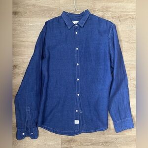 Mens Frank & Eileen Paul linen Shirt size Large